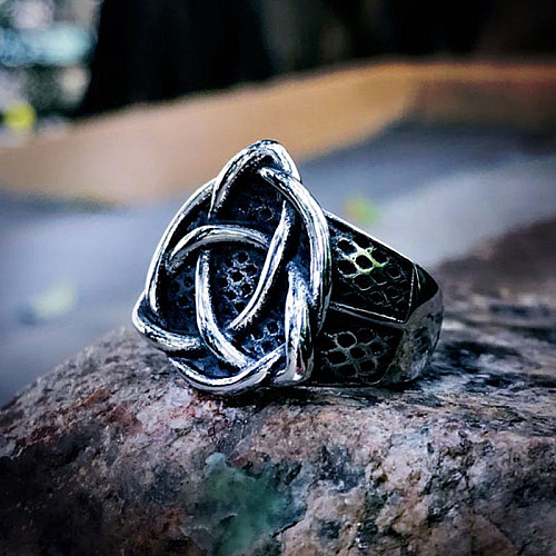 Triquetra Ring Viking Celtic Knot Ring